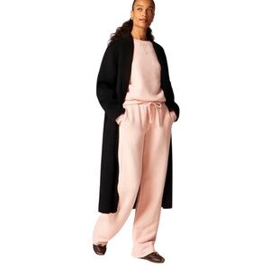 J. Crew Heritage Terry Crewneck Sweatshirt & Wide-leg Jogger Set Pink Size Small